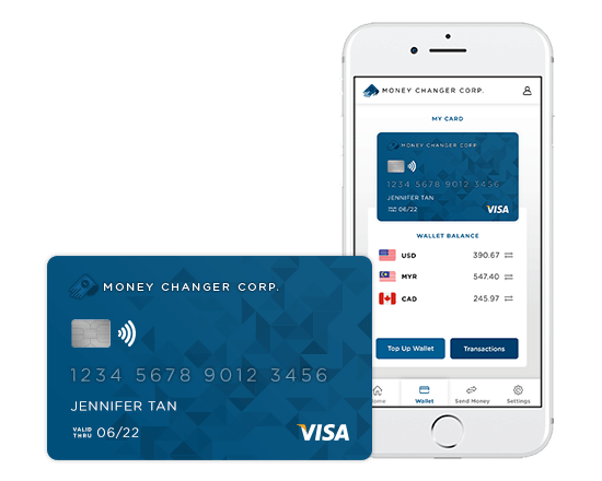 Distribute a Multi-Currency Card that is Linked to a Digital Wallet